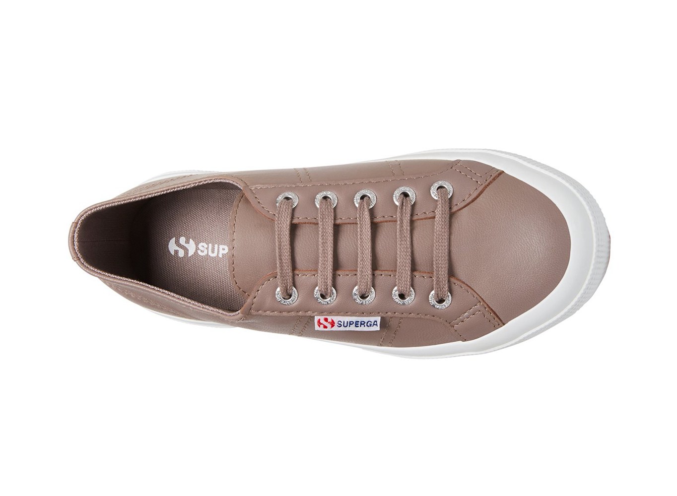 Tenis Feminino Cinzentas Escuro - Superga 2750 Naplngcotu Couro - HDOVU-9140